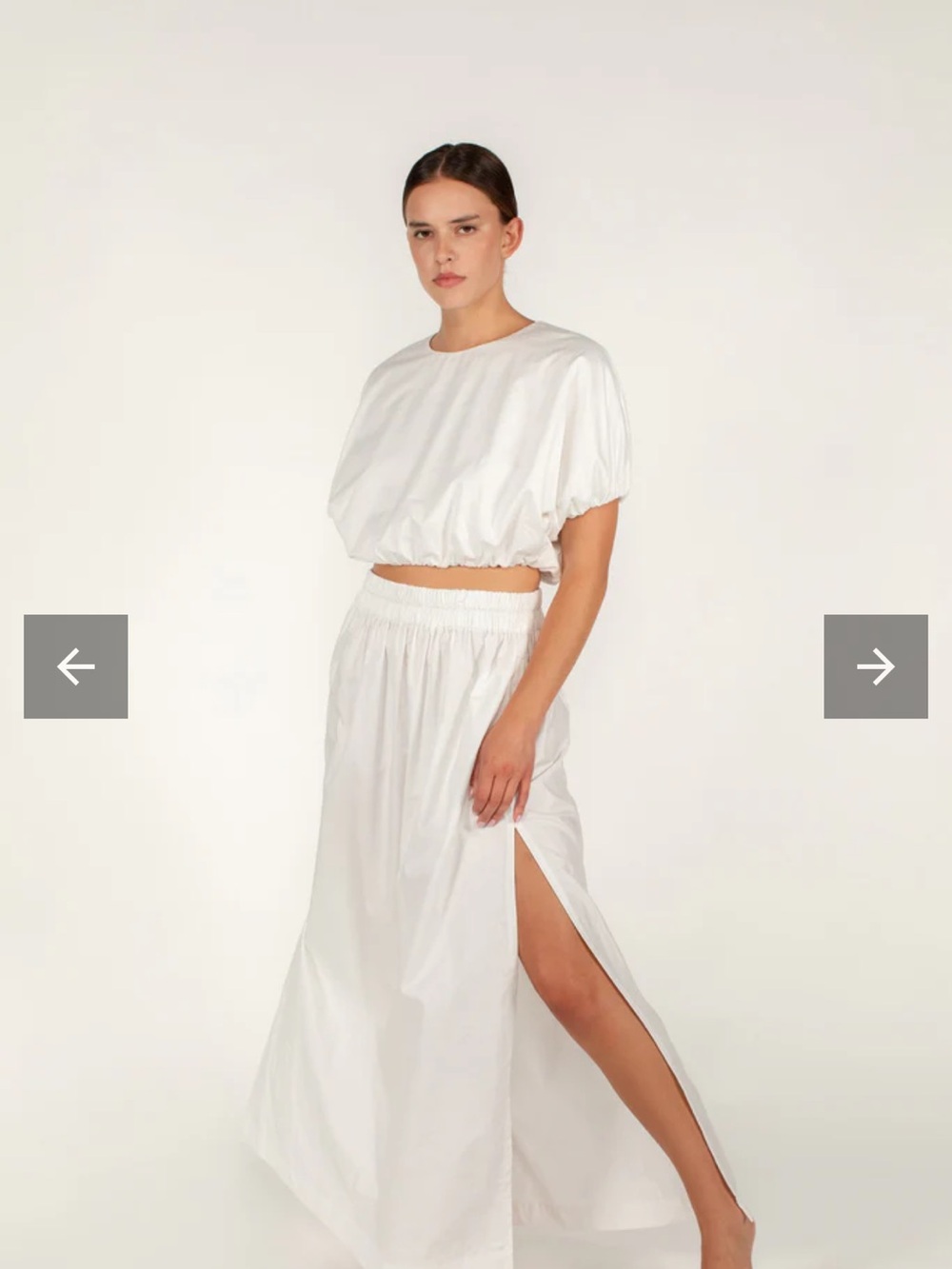 Mikoh Delia Skirt in Bone - Size 1 (S)